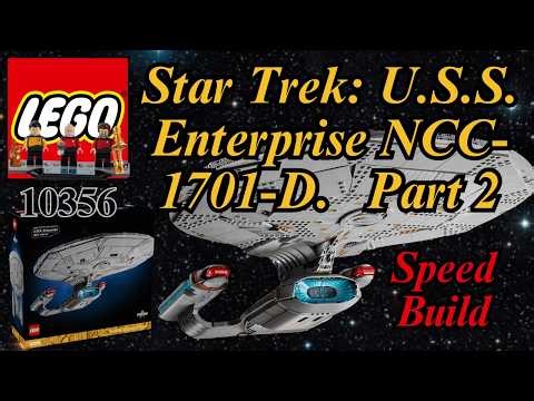 LEGO USS Enterprise NCC-1701-D Speed Build - Part 2
