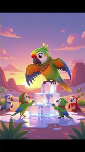 The Brave Parrot Who Saved Everyone | 3D Animated Moral Story for Kids | Parrot and Baby Parrot Tale