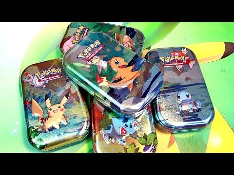 Ouverture de 5 MINI TIN BOX POKÉMON | Amis de Kanto !
