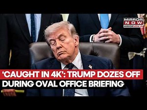 'SLEEPY DON...': Trump Caught Dozing Off During White House Briefing? New Video Sparks Health Debate