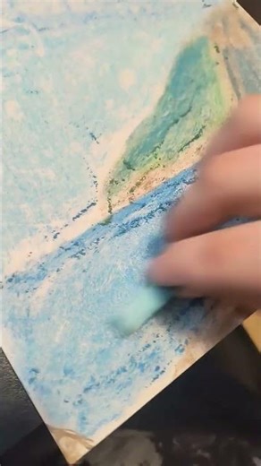 using chalk pastels! #art #drawing#landscape #pastel