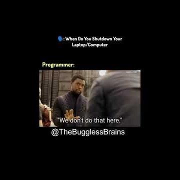 Programmers don’t Shutdown..They have trust issues with the power button#shorts #shortsfeed