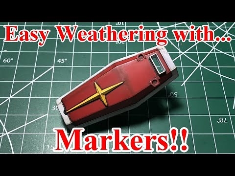 How to use Gundam Real Touch Markers to add shading/weathering