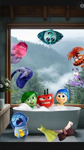 POV: Your Emotions Decide to Take a Bath Together 😂🛁 #anger #joy #insideout2