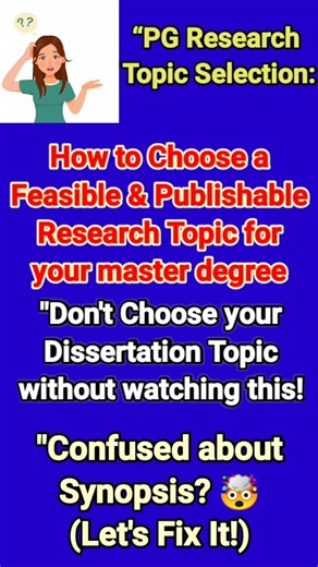 How to Choose PG Research Topic in 2026? 🎓