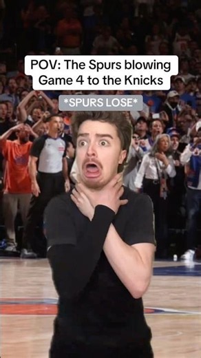 POV: The Spurs blowing Game 4 to the Knicks😂🏀