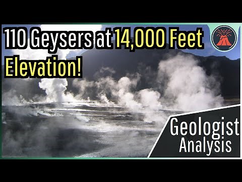 The Southern Hemisphere's Largest Geyser Field; El Tatio