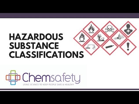 Hazardous Substance Classifications Webinar 20 May 2020