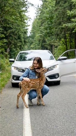 Heartwarming: Baby Deer Helps Rescue Its Trapped Mama!