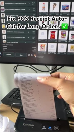 Fix POS Receipt Auto-Cut for Long Orders ✅#WebPOS #POSFix #ReceiptPrinter #ESC_POS #PrintingSolution