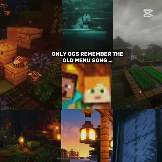 the old minecraft menu song