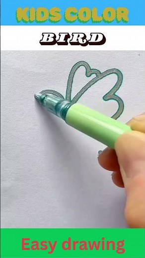 How to draw a flying bird easy step by step!