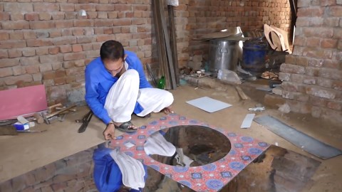 Air Cooler Body Making and DC Motor Installation