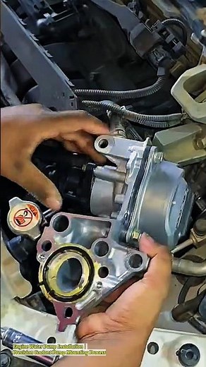 Engine Water Pump Installation | Precision Coolant Pump Mounting Process