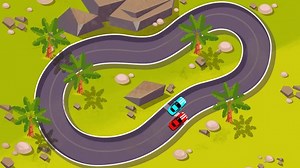 Short Cartoon Speed Racing Top View Stock Footage Video (100% Royalty-free) 1104277869 | Shutterstock