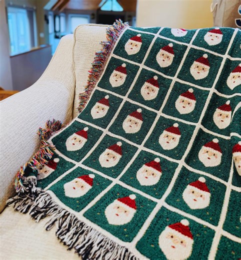 Cozy Woven Throw Blanket: Cute Christmas Blanket for Cozy Holiday Home Decor Gift, Christmas Lover Home Decor - Etsy
