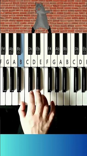 How to Play "Rat Dance" on Piano – EASY Tutorial! 🐀🎹 #easypiano #mememusic #ratdance