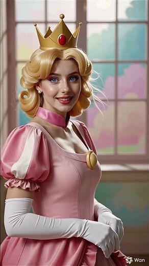 Insane Princess Peach Cosplay Reveal (10s)