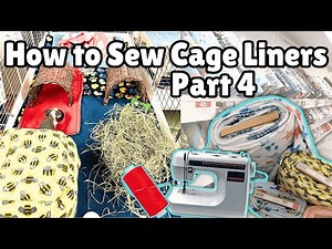 How to Sew Guinea Pig Cage Liners // DIY CAGE LINERS for guinea pigs Part 4