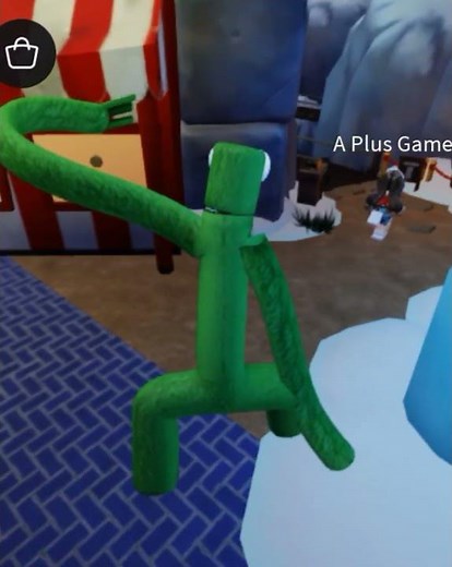 Rainbow Friends Chapter 2 Green Vs Me jumpscare Roleplay #roblox #rainbowfriends