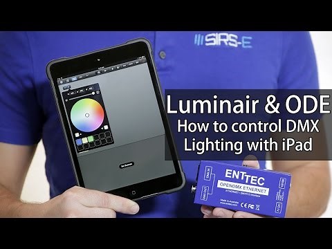 Luminair & ODE DMX Lighting iPhone iPad Learn How to Set