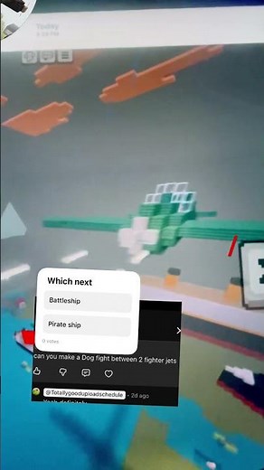 Two fighters from ww2 in a fight #minecraft #build