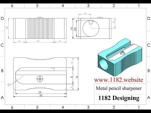 How to Design Metal Pencil Sharpener in Solidworks?