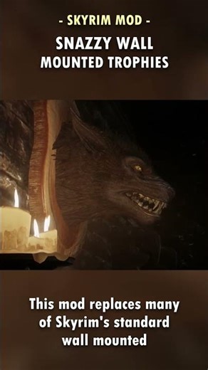 Skyrim's Animal Trophies FINALLY have more Variety! 🦌