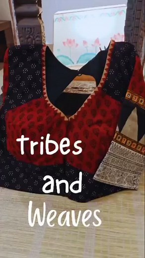 🌸 Blocks & Weaves Magic ✨ Our most-loved mix of blocks, crafted in a cut choli pattern and adorned with tribal embroidery. A timeless blend of rustic weaves and heritage charm. 🪡🌿 #Blouse #Cotton #BlocksAndWeaves #CutCholi #TribalEmbroidery #HeritageStyle #RusticCharm #SustainableCraft #HandmadeAtSvasa | Svasa