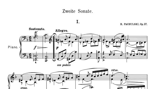 【献给 拉赫玛尼诺夫】Henryk Pachulski - Piano Sonata No.2, Op.27