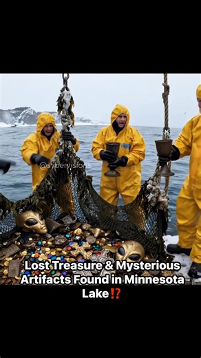 1M views · 16K reactions | Scientists Reveal Lost Mystery Artifacts and Sunken Treasure in Minnesota’s Lake Depths. . . . . . . #mystery #treasurehunt #ancientaliens #ancientartifacts #underwatertreasure #deepsea #exploration #mermaid #discovery #MinnesotaLake #hiddenartifacts #losttreasure #mysterydiscovery #sybervisions_ | 헦헬헕험헥혃헶혀헶헼헻혀 | Facebook