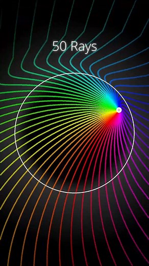 CodeCraftedPhysics on Instagram: "500 Rays nearly fried my PC 😅 , , #satisfying #pc #asmr #game #relax #soothing #sleep #math #physics"