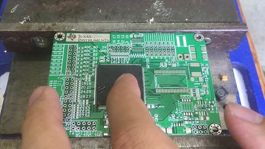 「几分钟搞定」10分钟教你lqfp封装拆焊、拖焊（stm32同样适用）风枪吹芯片