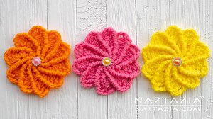 Crochet Wheel Flower