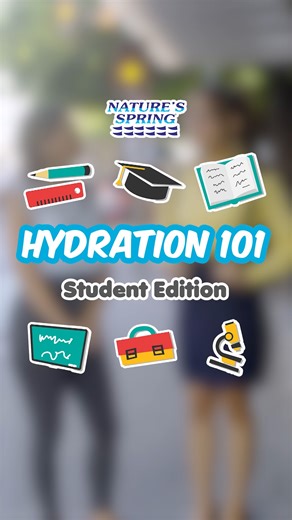 RAMDAM N’YO BA ANG INIT? Dahil sa patuloy na pagtaas ng Heat Index, isa ang mga estudyante sa mga apektado nito. Sa unang episode ng ating Hydration 101 Series, alamin natin paano nga ba nananatiling hydrated ang ating mga students laban sa init. #Hydration101 #NaturesSpring | Nature's Spring Water
