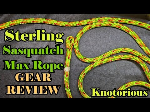 SASQUATCH MAX Rope by Sterling GEAR REVIEW for Arborists & Tree Climbers!