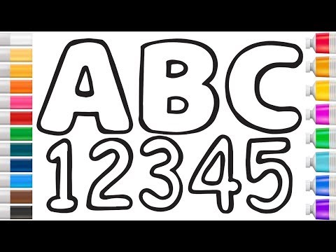 How to Draw ABC 12345 | Step by Step