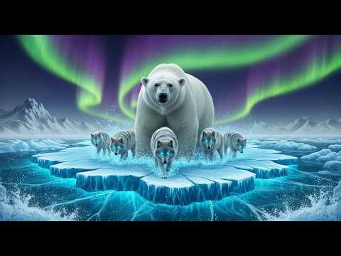 Polar Bear vs. Wolf Pack: Epic Arctic Survival Battle