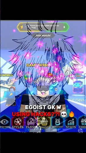Egoist Gk with H@ck??!!💀🥀 #bluelockrivals #roblox #robloxshorts #donlorenzo #bluelock