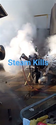 Steam leak during rupture Disc replacement