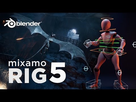 Blender 5.0 Tutorial | Mixamo Auto Rig 5 | Full Guide