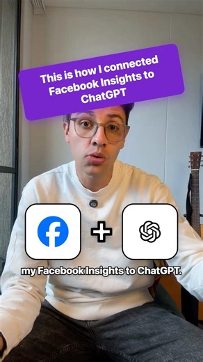 How to connect Facebook Insights to ChatGPT