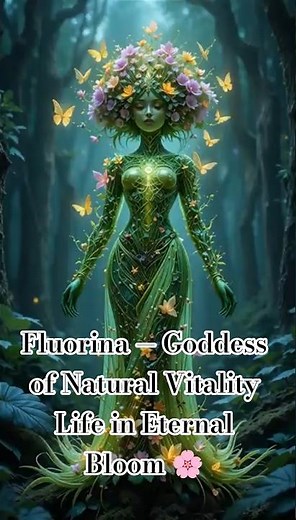 🌿 Fluorina — Goddess of Natural Vitality | Life in Eternal Bloom 🌸 #shorts