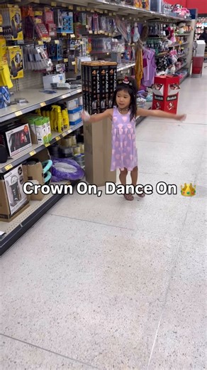 Dancing is her default setting. #CrownOnDanceOn #TinyDancer #LittlePerformer #MainCharacterVibes #PrincessEnergy #SidewalkStage #PinkDressMagic #TwirlSeason #GlitterShoesClub | Mike Wang | Facebook