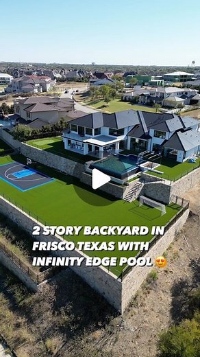 Armando Nava Jr on Instagram: "2 Story Backyard w/ Infinity Edge Pool In Frisco Texas 😍 TAG someone you’d live here with👇🏻 🔍 Visit our website to get your FREE home search started: www.NavaRealtyGroup.co If you’re interested in moving to Dallas Texas & Houston + Surrounding Areas please click the link in the bio to schedule a consultation with us! —— #dallas #dallastexas #luxury #luxurylifestyle #hometour #housetours #luxuryrealestate #newconstruction #newhome #newhouses #texashouses #builde
