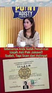 Sebenarnya anda sudah pernah liat Izajah Asli Jokowi? Fredy Sudah, Tapi Scan dari Izajah Aslinya