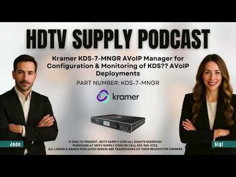 Kramer KDS-7-MNGR AVoIP Manager for Configuration & Monitoring of KDS?? AVoIP Deployments