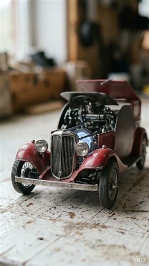 Mind-Blowing AI Video: Sci-Fi Sphere Transforms into Vintage Car (Veo) #shorts #youtubeshorts #veo3