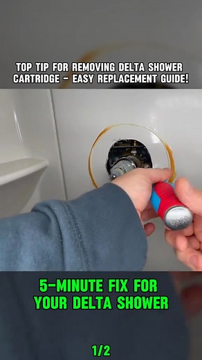 Top Tip For Removing Delta Shower Cartridge - Easy Replacement Guide! #shower #showerrepair #plumbing #homerepair #FixItYourself | Winnie Jeanne
