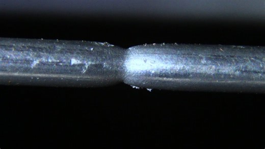 Wire tearing and thread melting in macro satisfying close up